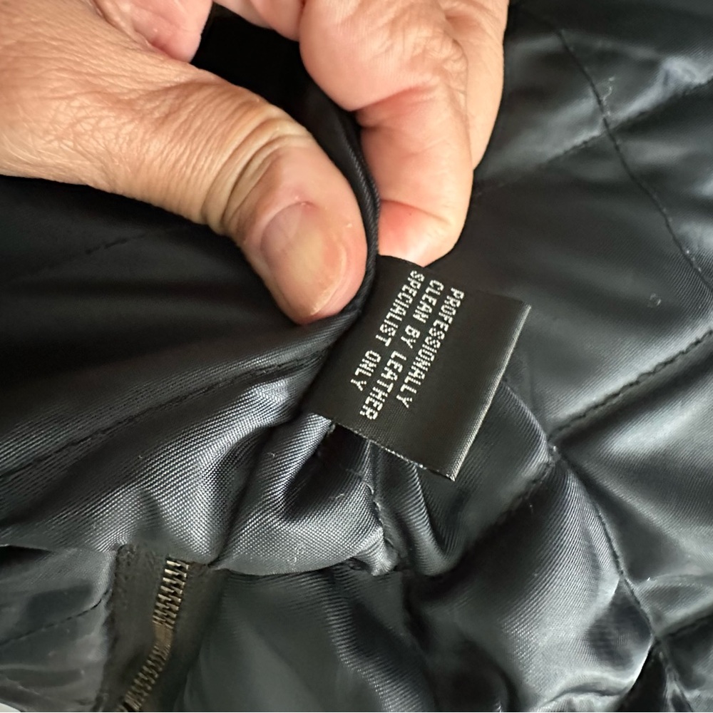 Burnside Black Leather Jacket Mens Large - Picture 5 of 13